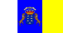 Fahne der Kanarischen Inseln