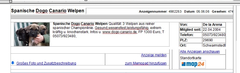 Anzeige