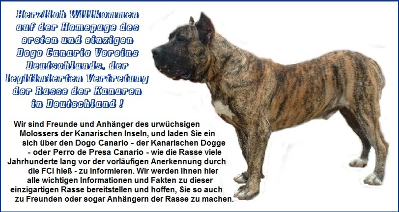 Willkommen auf der Seite des Dogo-Canario-Deutschland